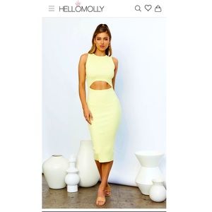 Flash Sale! ⚡️Bad Things Midi Dress Yellow